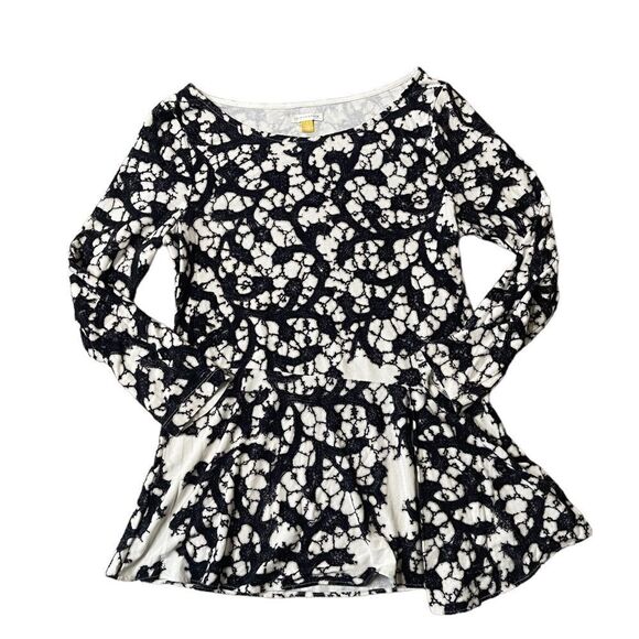 Anthropologie Leifsdottir Webbed Tales Boatneck Peplum Top - Picture 10 of 14